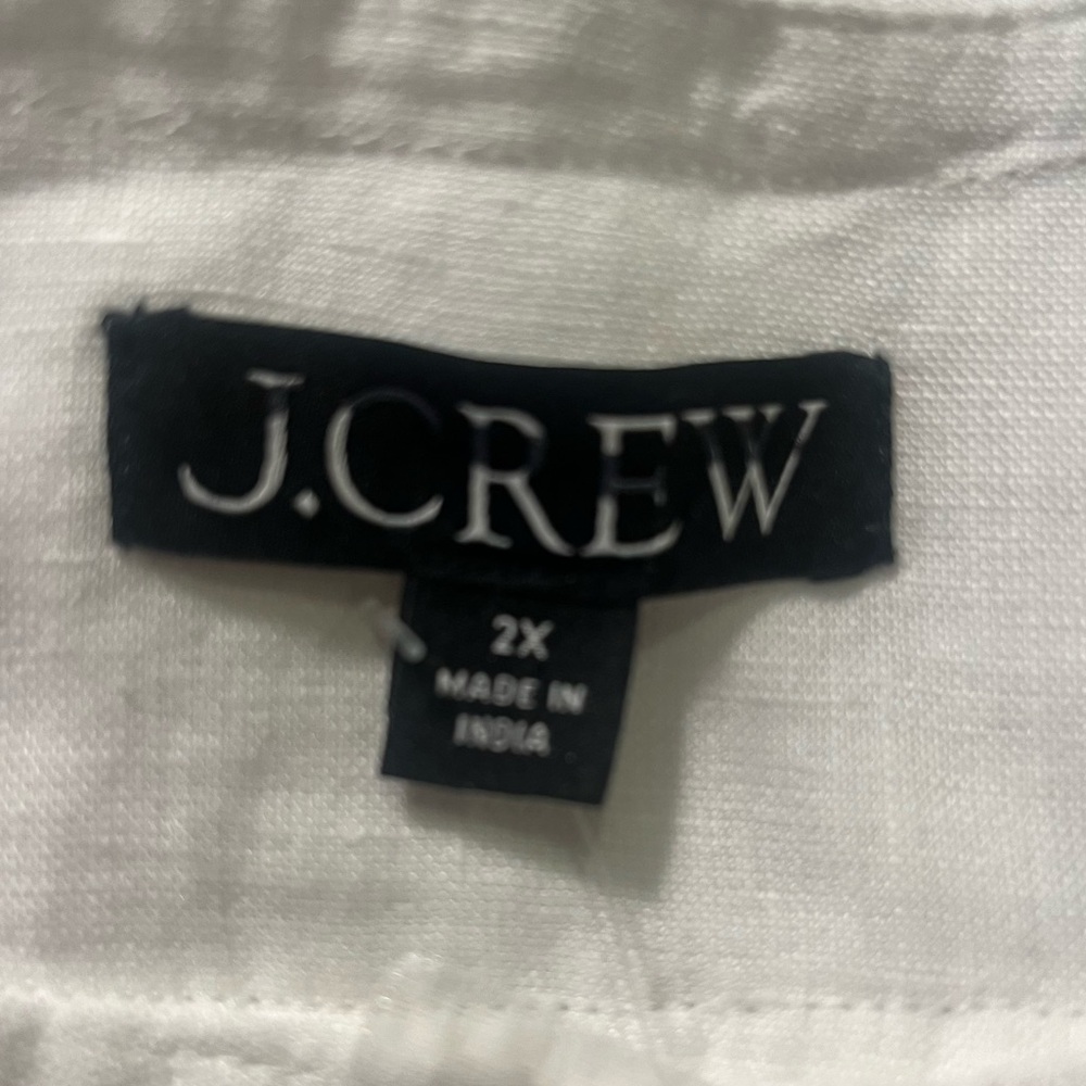 J.Crew Gathered popover dress in linen - Picture 9 of 9